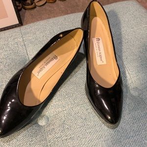 Black patent leather heals